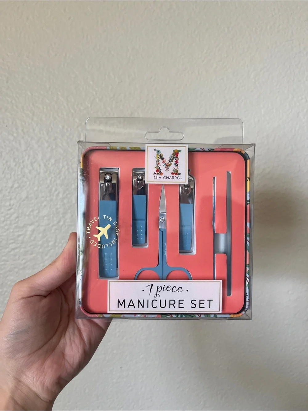 Blue 7-Piece Men’s Manicure Set